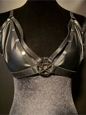 Pentagram Hardware Strap Bralette